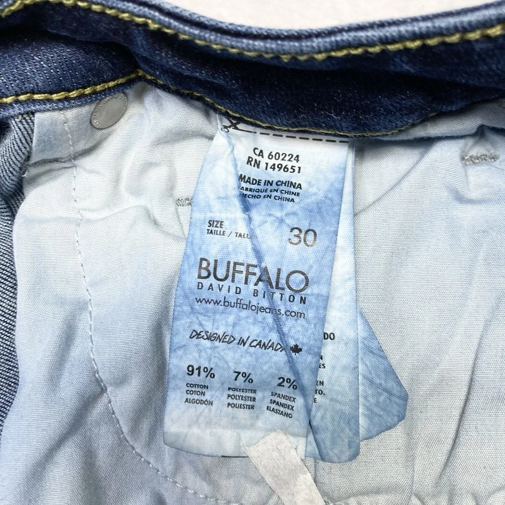 Buffalo Jeans Womens 30 Blue Joplin High Rise Flare Whiskers Retro David‎ Bitton